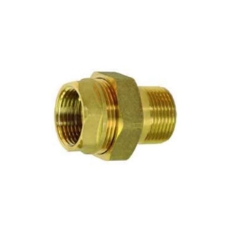 Tuerca unión 3 piezas m-h ring de latón estampado - Imagen 1